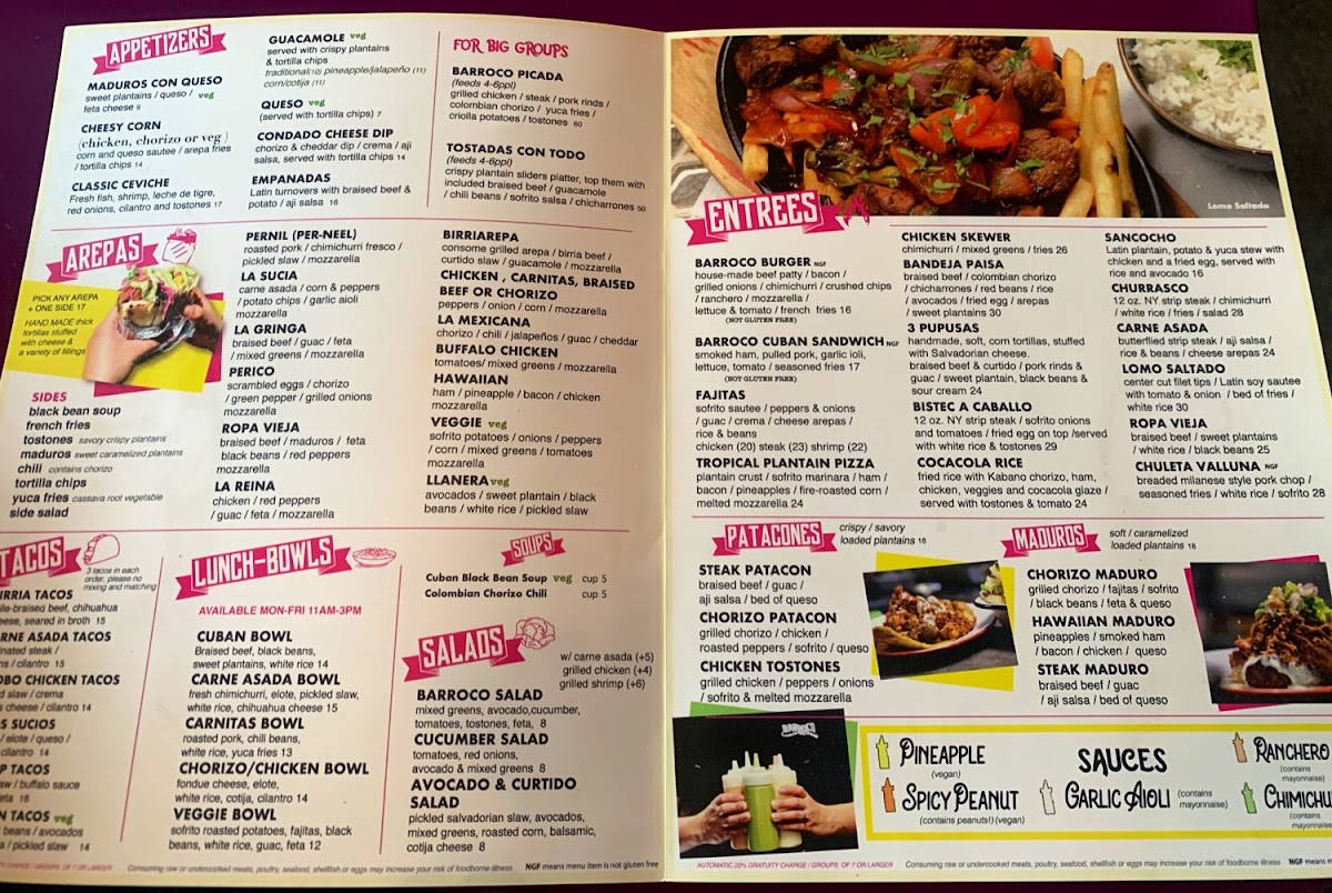 Menu Barroco Lakewood-6